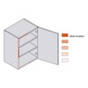 Damper Buffers Soft Quiet Close for Cabinet Door Drawer Gray
