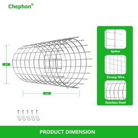 Bluebird House Protector Guards Strong Stainless Steel Birdhouse Predator Guard Bird House Entrance Protector Guard to Keep Predators Out (2Pcs Round)