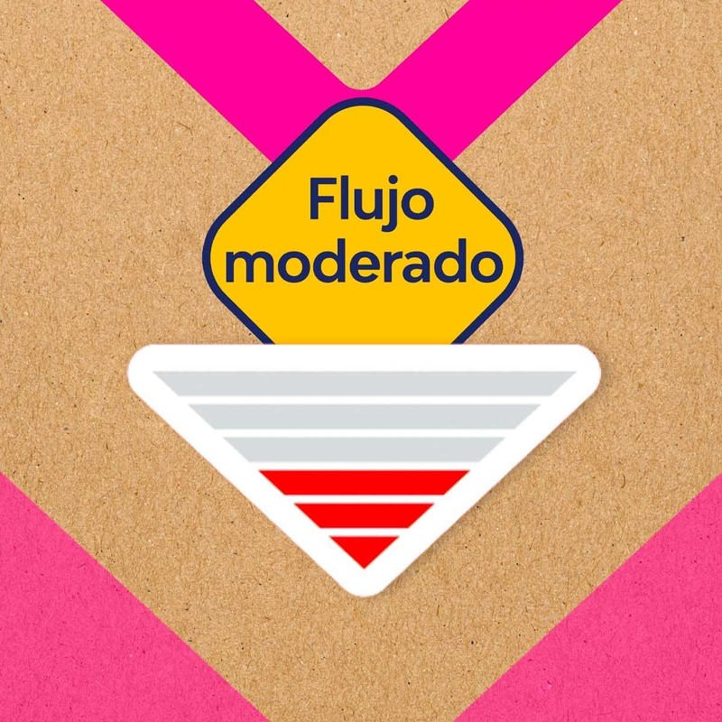 Saba Tampones Regular V-eco Flujo Moderado sin aplicador, 16 piezas