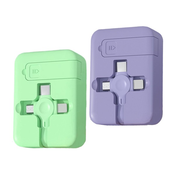 Gartmost 2 Pcs 3 in 1 USB Fast Charging Cable,