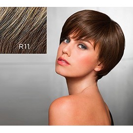 Short and Sleek Wig Color R10 CHESTNUT - Hairdo Wigs 4.5" Length Boy Cut Shattered Bangs Tru2Life Heat Friendly Synthetic