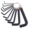 Amtech I8750C Hex Key Set, 10 Assorted Anti-Rust Hex Keys,