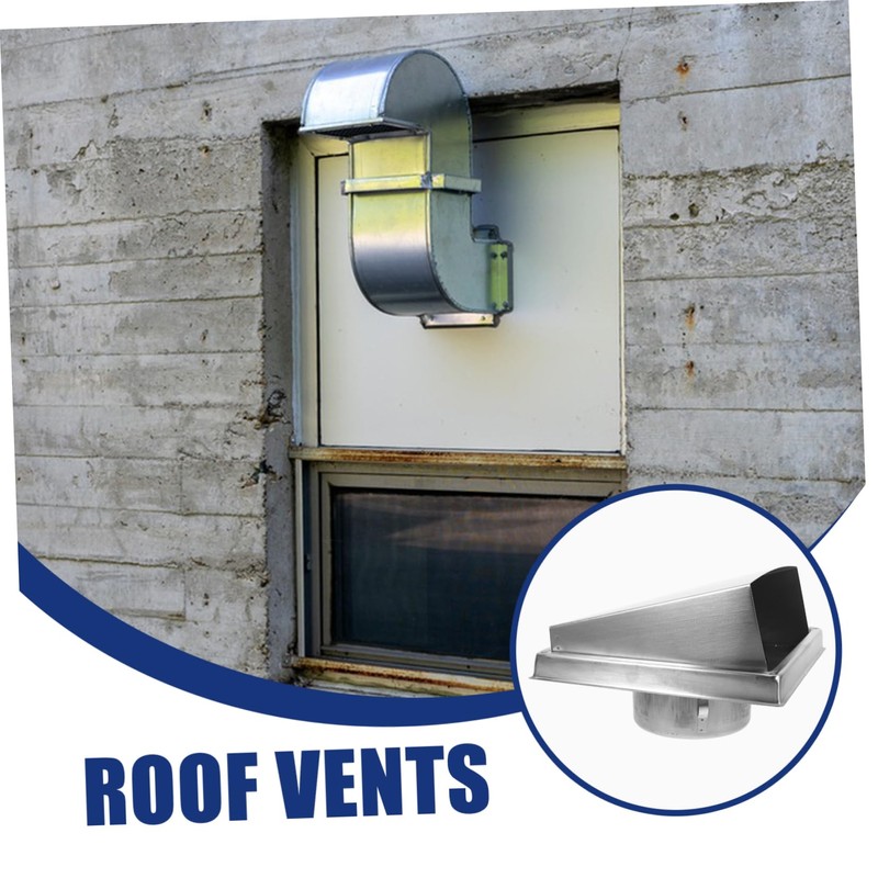 COHEALI Stainless Steel Weatherproof Dryer Vent Cover Heavy Duty Square