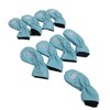 9pcs Golf Club Cover PU Leather Stylish Portable Golf Head
