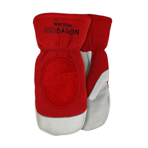 Watson Gloves Red Baron Winter Mitt - Full-Grain Cowhide Leather,