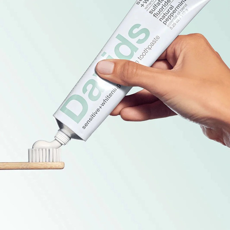 Davids Hydroxi Toothpaste - Sensitive + Whitening Peppermint, 113g