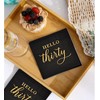 Hello Thirty 30th Cocktail Napkins,40pcs Black Gold Disposable Party Napkins