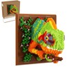 QISHOUTING Wall Art Chameleon Building Blocks Set for Adults, Home