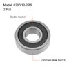 sourcing map 6200/12-2RS Deep Groove Ball Bearings 12mm x 30mm