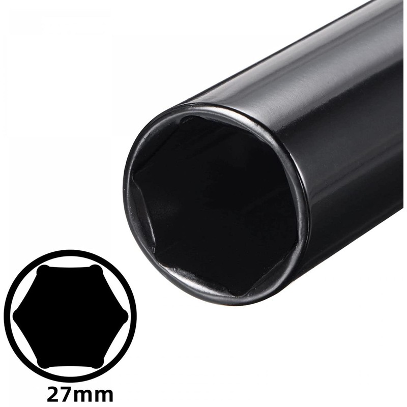 1/2" Drive by Deep Impact Socket, Heat-Treated CR-V Steel 6"