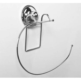 EZee Stick Suction Cup Towel or Paper Holder - Easy Push-Button Installation