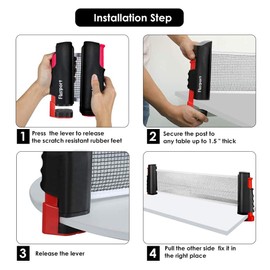 FBSPORT Table Tennis Sets,ping pong set with Carry Bag - 2 Table Tennis Bats + 6 Ping Pong Balls,Instant Indoor Outdoor Table Tennis Portable Travel Ping Pong Ball Set Extendable