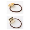 JewelVOX Hair Accessories, Square Motif, Shell, Bijou, Dome, Hair Pony,