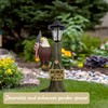 Eagle Outdoor Solar Statue 14x6 Inch, Garden Decoration Outdoor Waterproof,