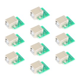JESSINIE 10PCS USB B-type Female to DIP Adapter Board 2.54mm 4 Pin Female Socket to Direct Printer Connection Data Cable