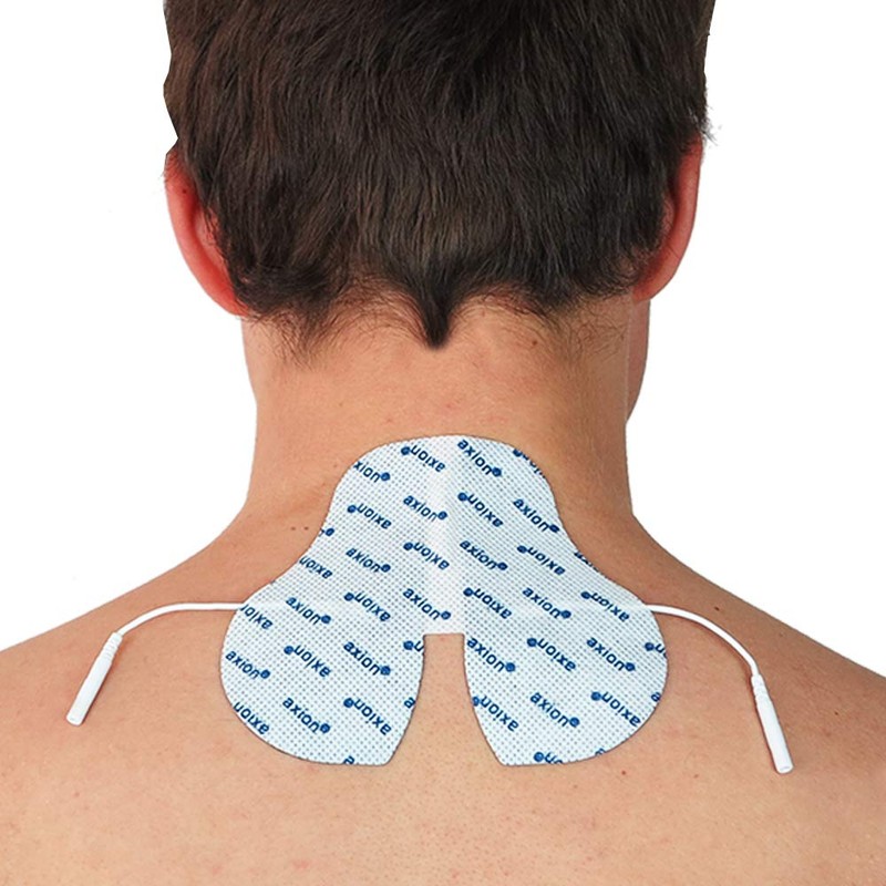 axion Electrode Pads for TENS Pain Therapy on Neck, Back
