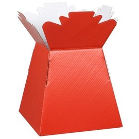 APAC Red Living Vase Flower Box Flower Bouquet Transporter, Sweet Tree Box