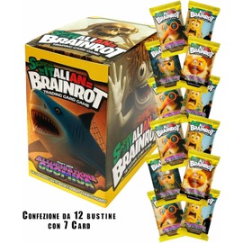 Generico Skifidol Italian Brainrot Series Beta Cosmic Hallucination Box of 12 Bags 7 Cards Per Bag Trading Card Game