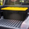 Sterilite 4-Pack Industrial Tote, Plastic Storage Container Bins with Lids,