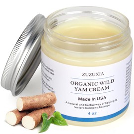 Crema orgánica de ñame silvestre para mujer de 4 onzas