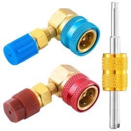 Tigbear R1234YF to R134A Adapter 90 Degrees R1234YF to R134A Conversion Adapters R123