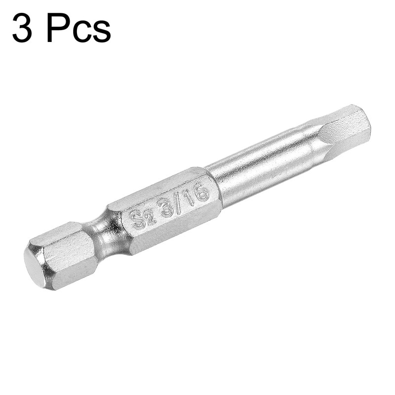 sourcing map 3/16" Magnetic Hex Head Screwdriver Bit, 1/4" Hex