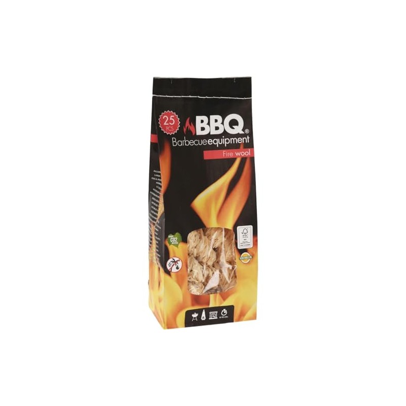 ABRUS® Firelighters 25 Pcs | BBQ Fire Starters Indoor/Outdoor/Fire Wool
