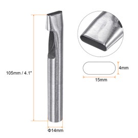 HARFINGTON Oval Hole Punch 4x15mm Leather Hollow Cutter Oblong Punch Die for Strap Belt Watch Band Leathercraft Working