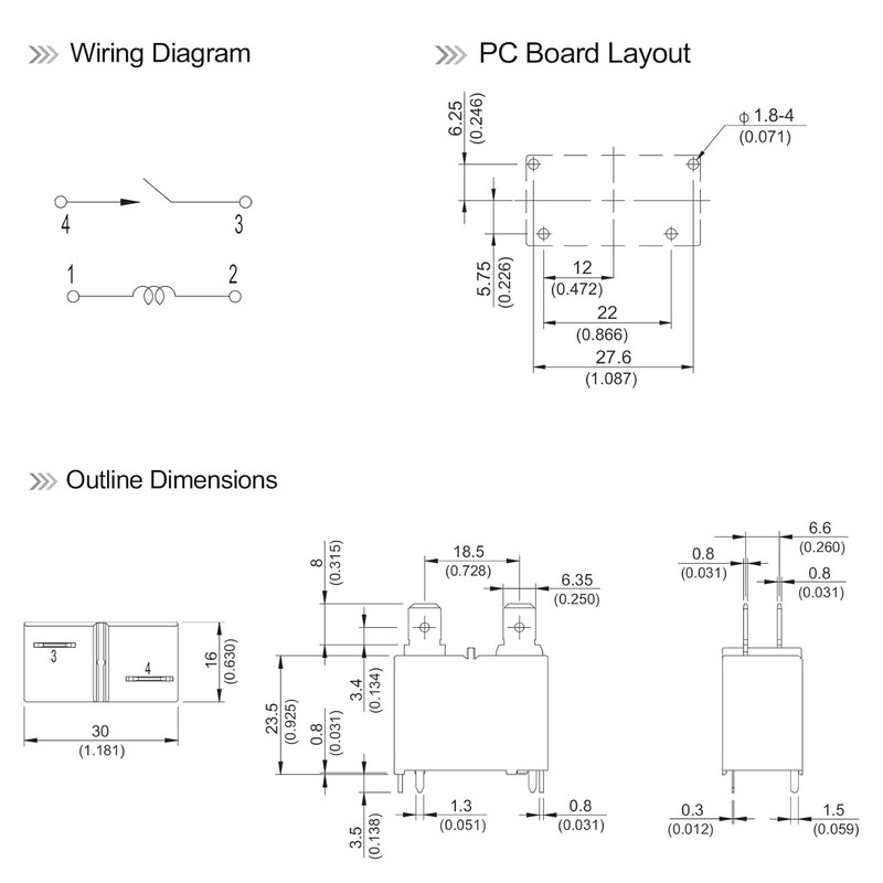 Water Heater Air Conditioner Power Relay 891WP-1A-C-12VDC
