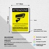 TAKULA CCTV Area Sign 10x7 Security Camera Sign Reflective Aluminum
