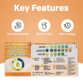 One Step: 5 x Kidney Function Test Strips, Creatinine, Protein and Specific Gravity Urine Kits - Kidney Testing Kit