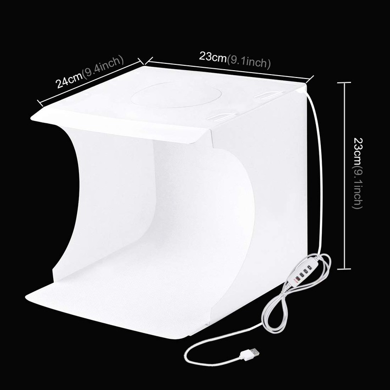 PULUZ Small Simple Shooting Box with Round LED Ring Light