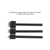 3Pcs Leather Perforated Tool Black Tooth Durable Quick Easy DIY