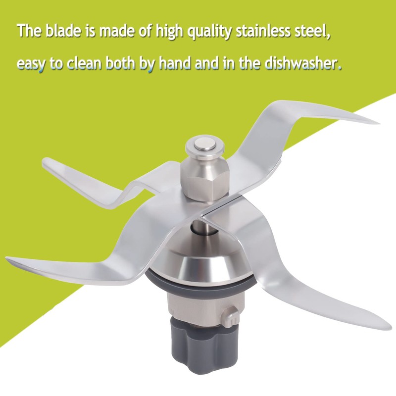 Poweka Replacement Stainless Steel Blade Compatible with Silvercrest Monsieur Cuisine