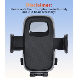 DICMKY Universal 17mm Ball Mount Phone Holder Clamp for Car Mount Replace [Dual Head Screen Phone Holder Clip Head Accessory]