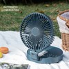 Desktop Folding Fan 3 Speeds USB Rechargeable Punch Free Electric