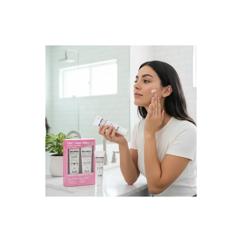 Kit Rude Miracle Glow Tónico & Miracle Cream Hidratante