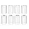 8 Pack Clear Glass Lamp Shade，Glass Shade Covers Replacements for