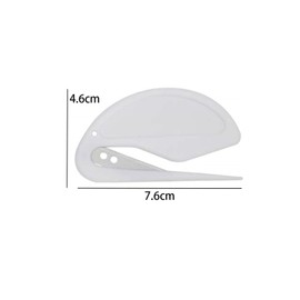 Set of 6 - Envelope Cutter, Letter Cutter, Letter Opener, Easy to Open, Unpacking Cutter, Portable, Convenient, Household Supplies, Office Supplies, White
