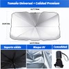 Parasol para Parabrisas de Coche, (65cm*125cm)con 4 Piezas de Malla
