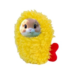 17cm Doll Rabbit Bunny Clothes, Autumn Spring Winter Thick Warm Suit, Super Funny Cute Cosplay Cos Costume Bee Shark Shrimp Dinosaur Suit Outfit for Dress Up -Yellow Shrimp