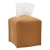 Livelab Tissue Box Cover, Modern Square Decorative PU Leather Facial