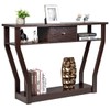 salches 3-Tier, 47'' Wooden Entryway w/Open Storage Shelves & Drawer,