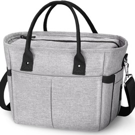 KIPBELIF Cute&Classy Roomy Insulated Lunch Bags for Women - Stylish & Functional Large Tote Adult Lunch Box for Working & Picnic
