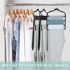 Velvet Hangers Space Saving Non Slip Pant Velvet Hangers, DUDUCOFU