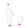 VICASKY 20 Pcs Transparent Plastic Squeeze Bottles with Graduated Scale