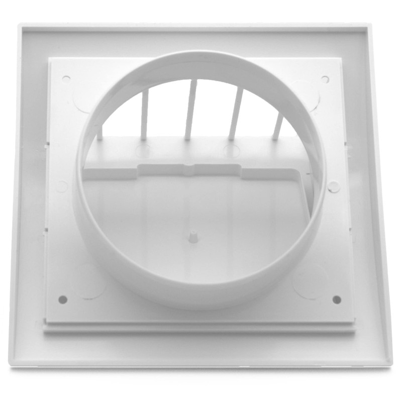 H&C VENT White Exhaust Hood Vent 153 mm with 100