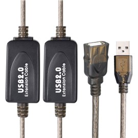 GGMTY 75 FT USB Extension Cable, USB 2.0 Type A Male to A Female Active Repeater Extension Cable 75 ft, High Speed 480 Mbps