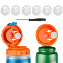 Dispensing Valves Compatible with Gatorade Water Bottle - Silicone Valve and Plastic Insert with Screwdriver, Replacement Accessories for Gatorade Gx Water Bottle Gatorade 32oz Bottle