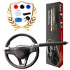 Tevlaphee Steering Wheel Lock For Cars,Wheel Lock,Vehicle Anti-Theft Lock,Adjustable Length